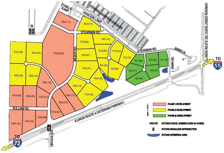 Airport Commerce Park Parcels Map
